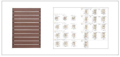  お庭（ガーデニング）や玄関の目隠しに。アルな木目の目隠し樹脂ウッドフェンス｜ベータウッド